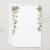 Waterverf Woodland Teddy Bear Baby shower Kaart (Achterkant)