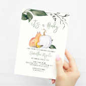 Waterverf Woodland Unique Baby Shower Uitnodiginge Kaart