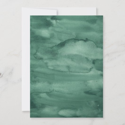 Waterverf Woodland Verander de Datum Uitstel Kaart (Achterkant)