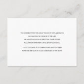 Waterverf Woodland Wedding Insert Details Kaart (Achterkant)