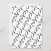 Waterverf Woodland Wedding Invitation Update Kaart (Achterkant)