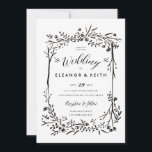 Waterverf Woodland Wedding Invitation Update Kaart<br><div class="desc">Zwart waterverf handbeschilderde houten takken met elegante kalligrafie van het woord "bruiloft". Neem contact met mij op met vragen of speciale verzoeken. De achtergrondkleur is ook aanpasbaar. Nieuw patroon van de backer update. In hoesje hadden anderen drukproblemen op bepaalde papier.</div>