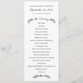 Waterverf Woodland Wedding Program - Bijgewerkt Programmakaart (Voorkant)