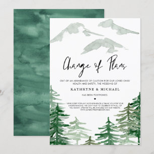 Waterverf Woodland Wijziging plannen Uitstel Kaart