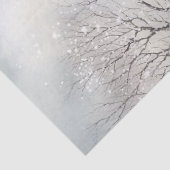 Waterverf Woodland Winter Herten Tissuepapier (Detail)