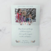 Waterverf Woodland Winter White Goats Kaart (Binnen)