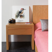 Waterverf Woodland Woodpecker, aangepast Canvas Afdruk