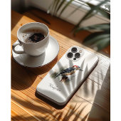 Waterverf Woodland Woodpecker, aangepast Case-Mate iPhone Case