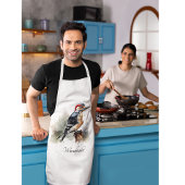 Waterverf Woodland Woodpecker, aangepast Schort