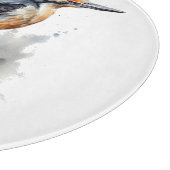 Waterverf Woodland Woodpecker, aangepast Snijplank (Hoek)