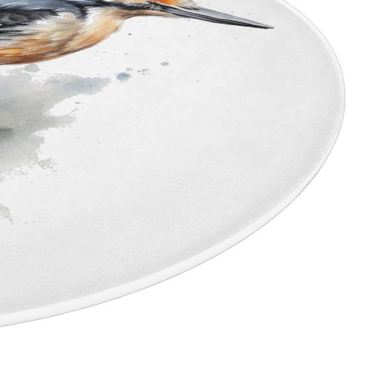 Waterverf Woodland Woodpecker, aangepast Snijplank (Hoek)