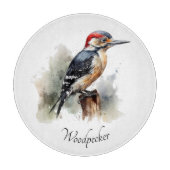 Waterverf Woodland Woodpecker, aangepast Snijplank (Voorkant)