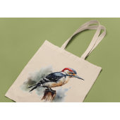 Waterverf Woodland Woodpecker Tote Bag