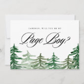 Waterverf Woodland, word jij mijn page boy? (Voorkant)