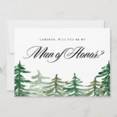 Waterverf Woodland, zult u mijn Man van eer zijn? (Voorkant)