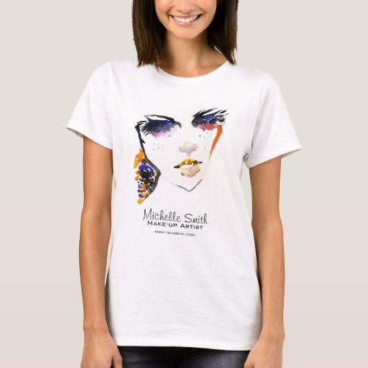 Waterverf wordt geconfronteerd met lange opscheppi t-shirt (Voorkant)