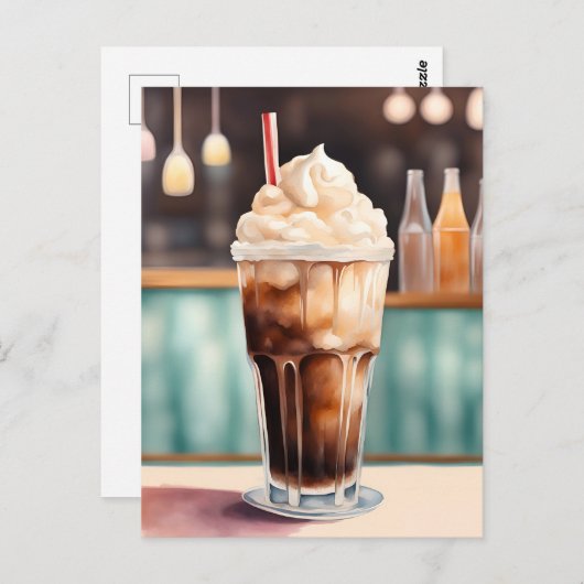 Waterverf, Wortelbier, Postcrossing Briefkaart (Voorkant / Achterkant)