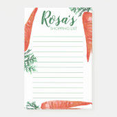 Waterverf wortelen - boodschappenlijst maalplannin post-it® notes (Voorkant)