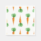 Waterverf wortelen print servetten (Voorkant)