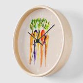 Waterverf wortelen schattige groenten (Hoek)