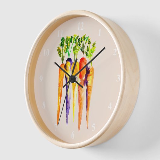 Waterverf wortelen schattige groenten (Hoek)