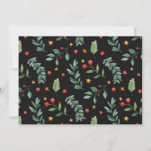 Waterverf woud het mooiste moment zwarte foto feestdagenkaart (Achterkant)