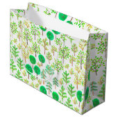 Waterverf woud in doedelstijl groot cadeauzakje (Voorkant Gekanteld)