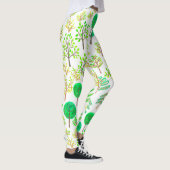 Waterverf woud in doedelstijl leggings (Rechts)