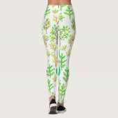 Waterverf woud in doedelstijl leggings (Achterkant)