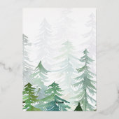 Waterverf woud Vakkerfeestdag Kaart (Achterkant)