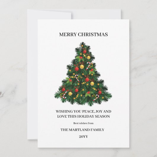 Waterverf woud Vakkerfeestdag Kaart (Voorkant)