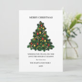 Waterverf woud Vakkerfeestdag Kaart (Staand voorkant)