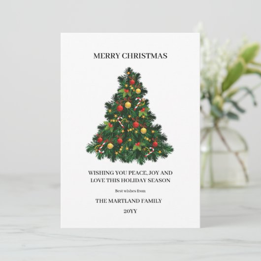 Waterverf woud Vakkerfeestdag Kaart (Staand voorkant)