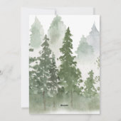 Waterverf woud Vakkerfeestdag Kaart (Achterkant)