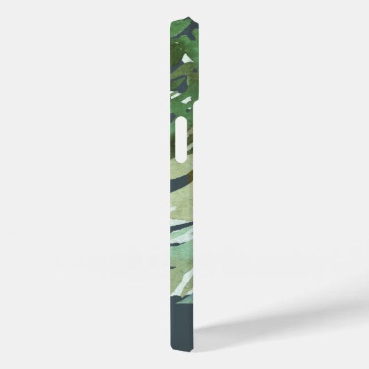 Waterverf woud winter gepersonaliseerde iPhone cas Case-Mate iPhone Case (Achterkant / Rechts)