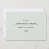 Waterverf woud... zal jij mijn Bridesmaid zijn. (Achterkant)