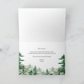 Waterverf woud... zal jij mijn Bridesmaid zijn. Kaart (Binnen)