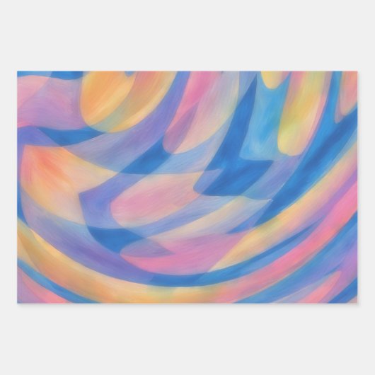 Waterverf Wrapping Craft Paper Kleurrijke Leuke Ku (Voorkant 3)