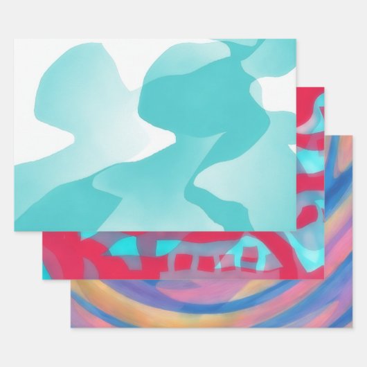 Waterverf Wrapping Craft Paper Kleurrijke Leuke Ku (Set)