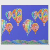 Waterverf Wrapping van luchtballonballonnen Cadeaupapier (Vlak)