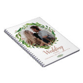 Waterverf Wreatfoto Wedding Planner Notitieboek (Rechterzijde)