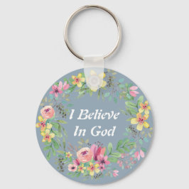 Waterverf Wreath/Faith Sleutelhanger