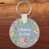 Waterverf Wreath/Faith Sleutelhanger (Voorkant)