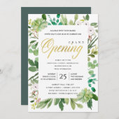 WATERVERF WREATH FOLIAGE GRAND OPENING CEREMONY KAART (Voorkant / Achterkant)