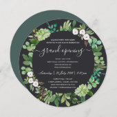 WATERVERF WREATH FOLIAGE GRAND OPENING CEREMONY KAART (Voorkant / Achterkant)