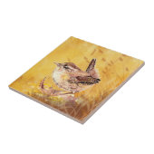 Waterverf Wren Bird Wildlife Art Tegeltje (Zijkant)