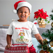 Waterverf Xmas Cavalier King Charles Spaniel T-S T-shirt