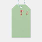 Waterverf Xmas Cookie Exchange Holiday Wreath Cadeaulabel (Achterkant)