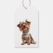 Waterverf Yappy Yorkie Moederdag Cadeaulabel (Achterkant)