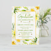 Waterverf Yellow and White Daisies Afstuderen Kaart (Staand voorkant)